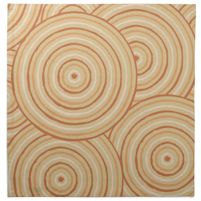 Aboriginal line painting napkin (Front)