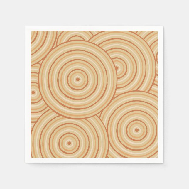 Aboriginal line painting napkins (Front)