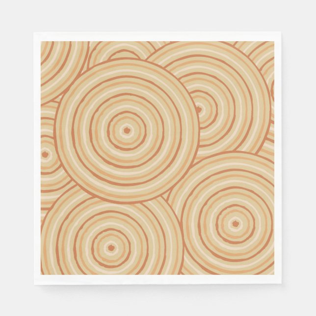 Aboriginal line painting napkins (Front)