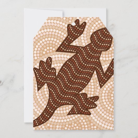 Aboriginal lizard dot painting (Front)