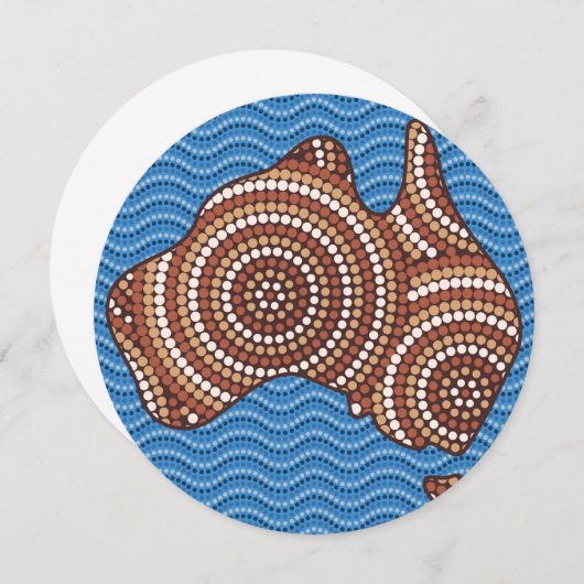 Aboriginal map dot painting (Front/Back)