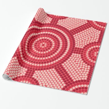 Aboriginal Meetingplace Waratah Wrapping Paper by LifeOfRileyDesign at Zazzle