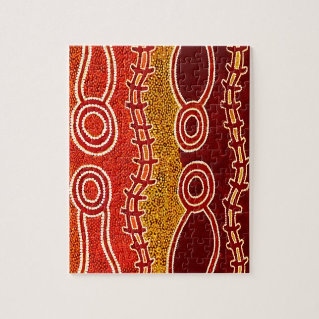 Aboriginal Serpents . Jigsaw Puzzle (Vertical)