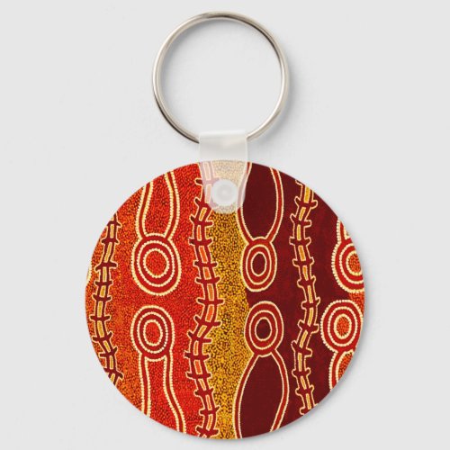 Aboriginal Serpents  Keychain