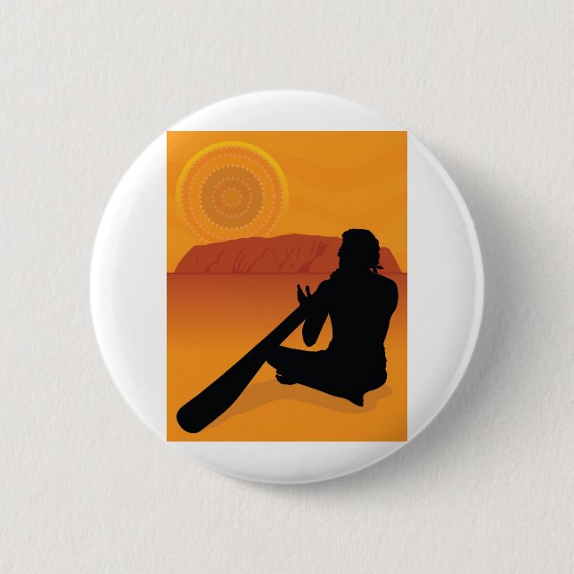Aboriginal Silhouette Button (Front)