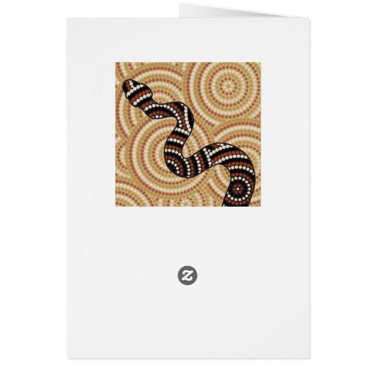Aboriginal snake dot painting (Back)