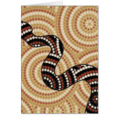Aboriginal snake dot painting (Front)