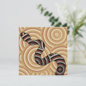 Aboriginal snake dot painting (Standing Front)