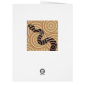 Aboriginal snake dot painting (Back)