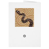 Aboriginal snake dot painting cards (Back)