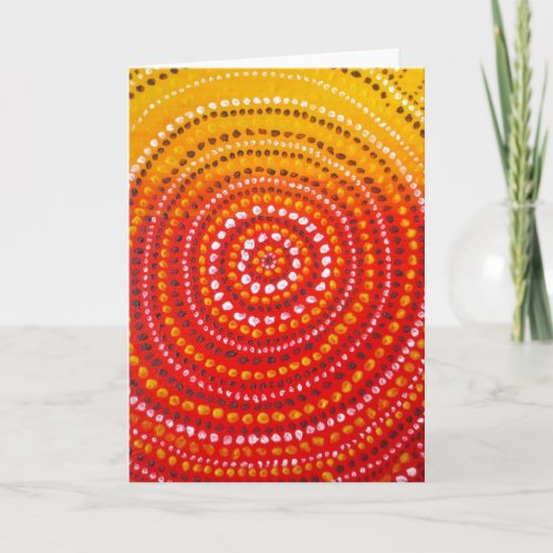 Aboriginal style greeting card