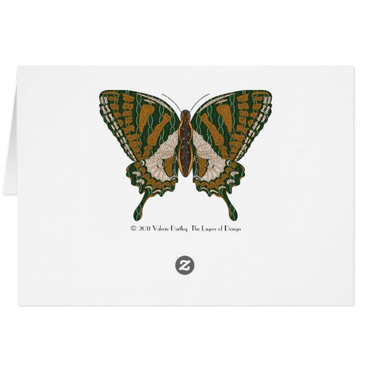 Aboriginal Swallowtail Card (Back Horizontal)