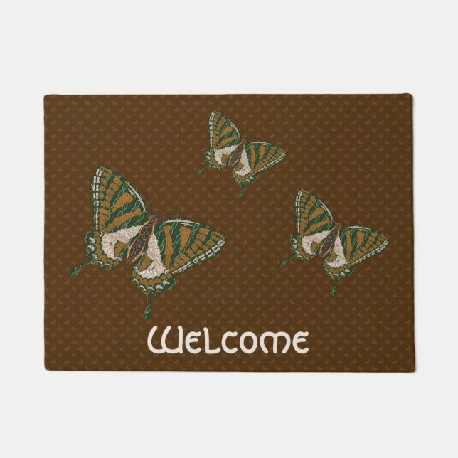 Aboriginal Swallowtail Doormat (Front)