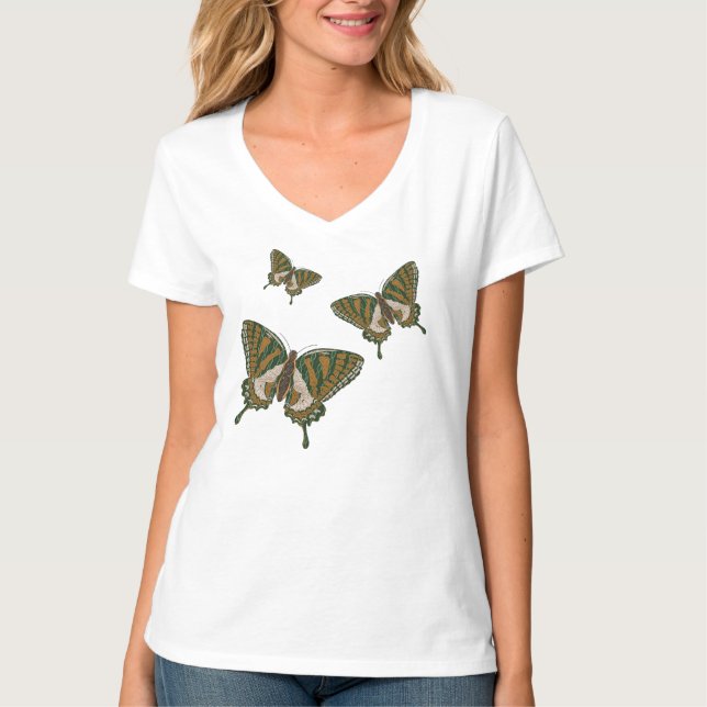 Aboriginal Swallowtail Women's Light Shirt (Front)