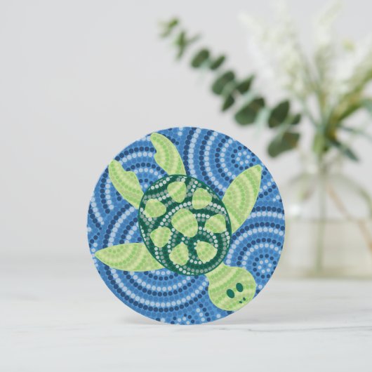 Aboriginal turtle dot painting (Standing Front)