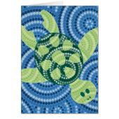 Aboriginal turtle dot painting (Front)
