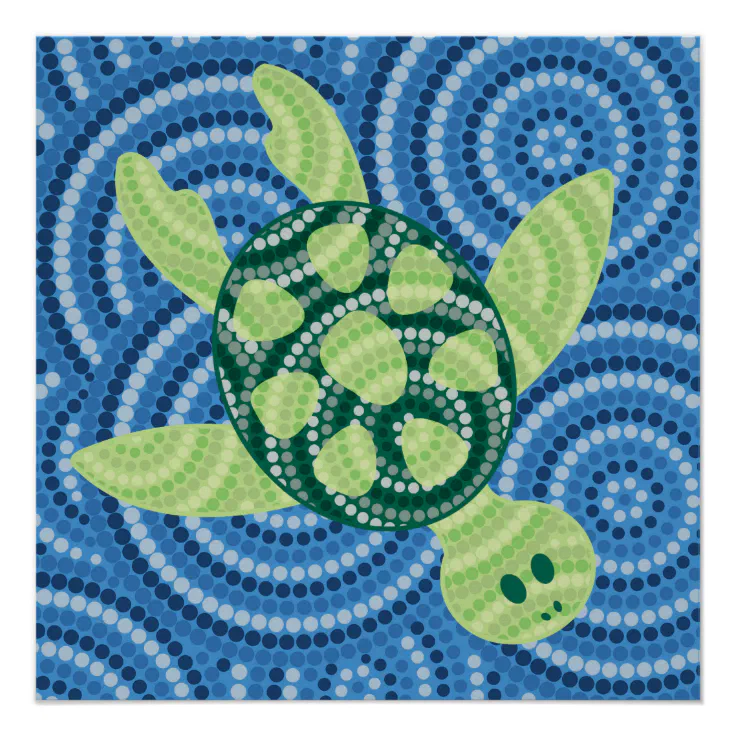 australian aboriginal art turtle