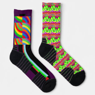ABORIGINAL TYPE ART ABSTRACT SOCKS