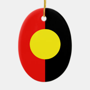 Aborigines Ceramic Ornament