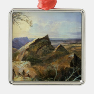Aborigines in an Australian Landscape Metal Ornament