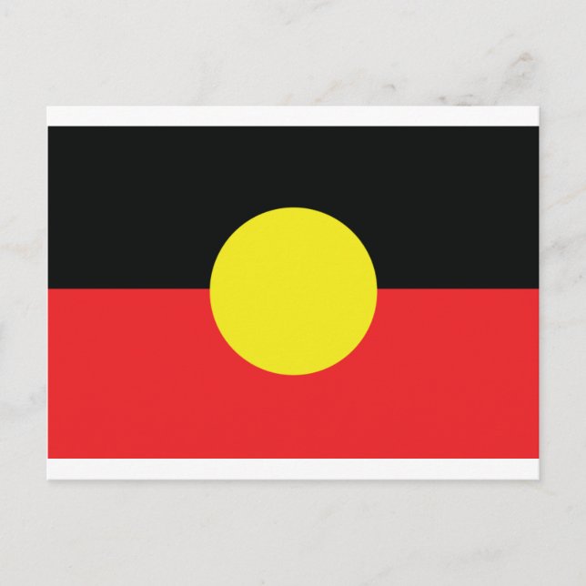 aborigini australia flag postcard (Front)