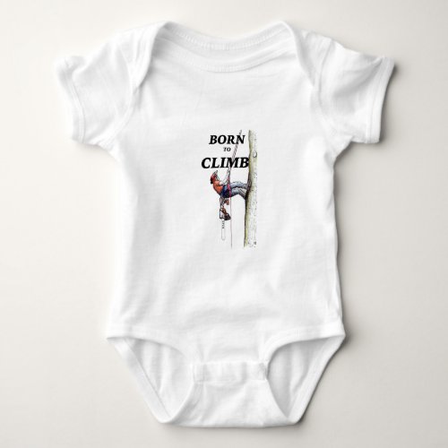 Aborist Tree surgeon Birthday present gift Baby B Baby Bodysuit