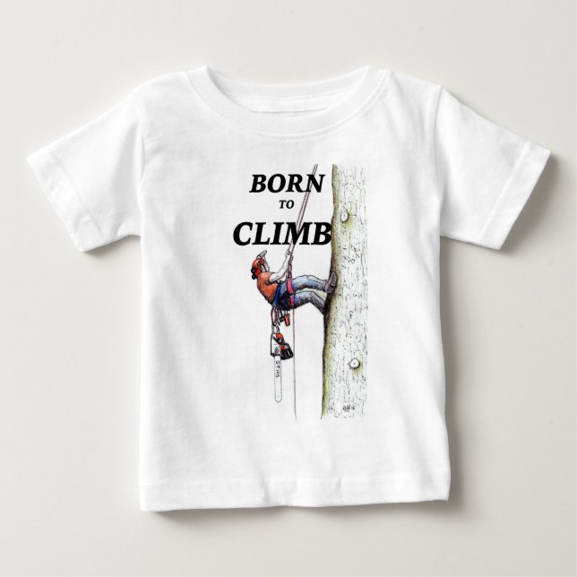 Aborist Tree surgeon Birthday present gift. Baby T-Shirt (Front)