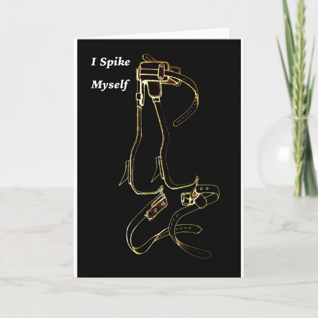 Aborist Tree surgeon Birthday present gift. Card (Front)