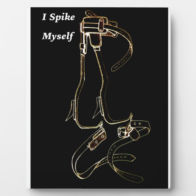 Aborist Tree surgeon Birthday present gift. Plaque (Front)