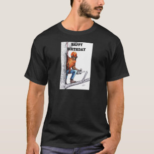 Aborist Tree surgeon Birthday present gift. T-Shirt