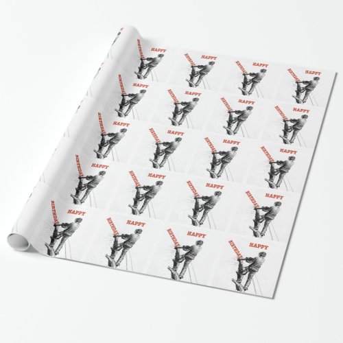 Aborist Tree surgeon christmas present gift Wrapping Paper