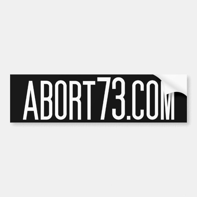 Abort73.com Bumper Sticker (Front)