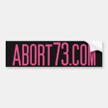 Abort73.com Bumper Sticker at Zazzle