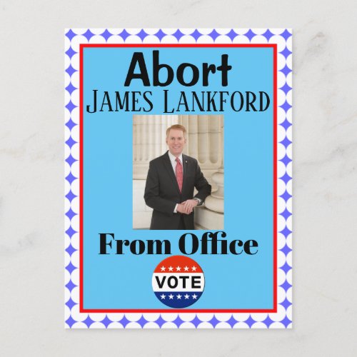 Abort James Lankford Postcard