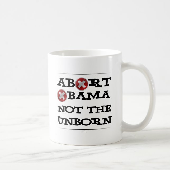 Abort Obama Coffee Mug (Right)