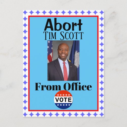 Abort Tim Scott Postcard