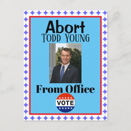 Abort Todd Young Postcard