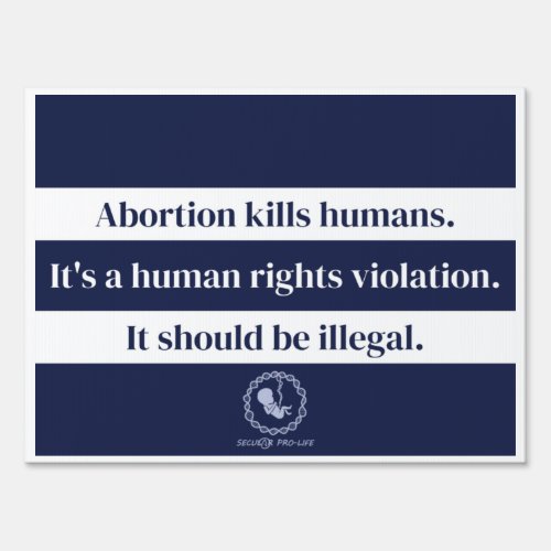 Abortion is a human rights violation Sign