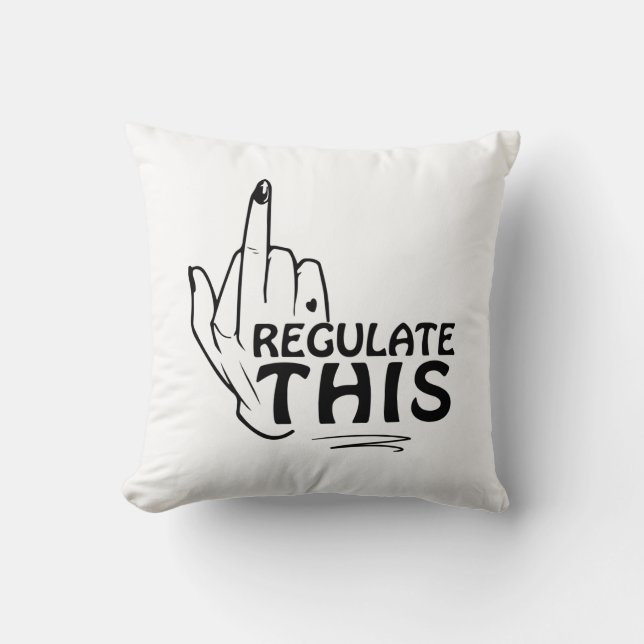 Abortion Is Healthcare, Abortion Rights Sweatshirt Throw Pillow (Front)