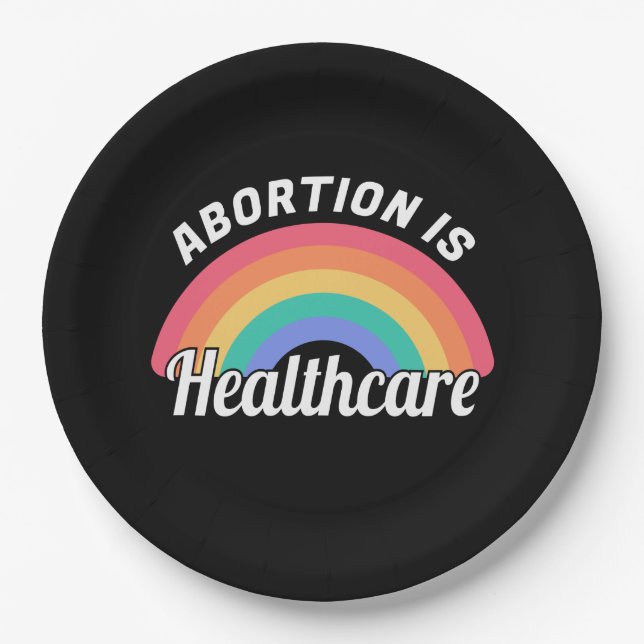 Abortion Is Healthcare I Paper Plates (Front)