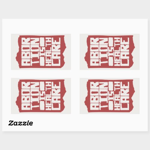 Abortion is Healthcare Support Reproductive Rights Rectangular Sticker