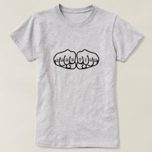 Abortion Knuckle Tattoos T-Shirt