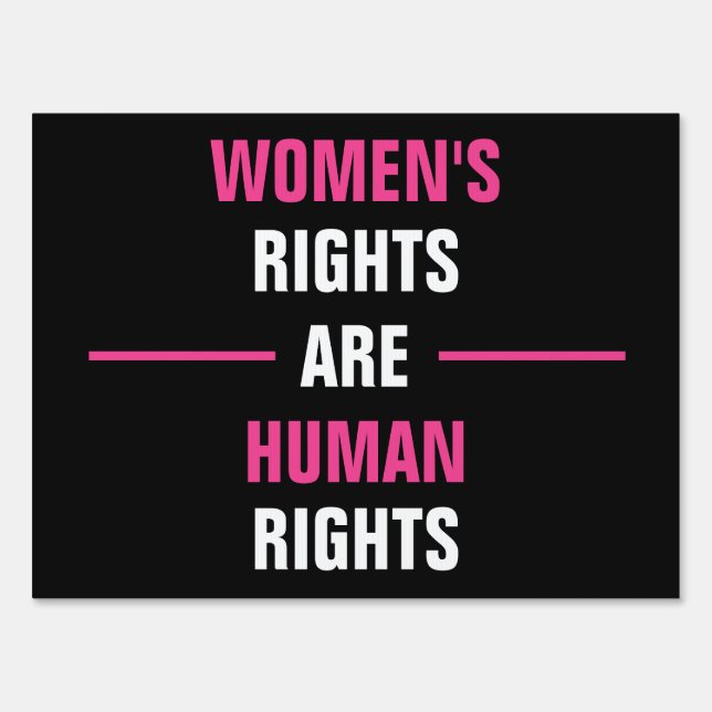 Abortion Rights Feminist Women Roe v Wade Sign (Front)