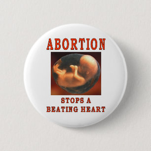 ABORTION STOPS. BUTTON