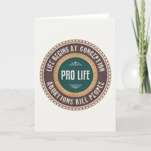 Abortions Kill People Holiday Card