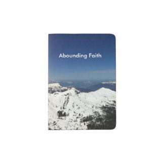 Abounding Faith Passport Holder Mountains