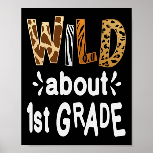 About 1st Grade Welcome Back To School First Day O Poster