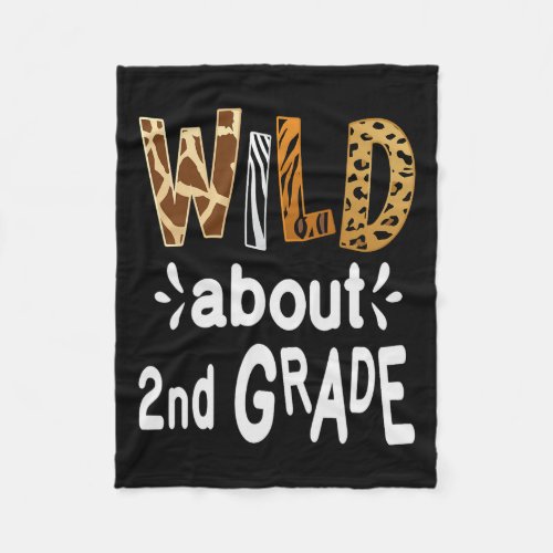 About 2nd Grade Welcome Back To School First Day O Fleece Blanket