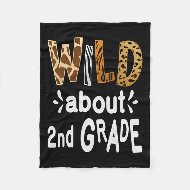 About 2nd Grade Welcome Back To School First Day O Fleece Blanket (Front)