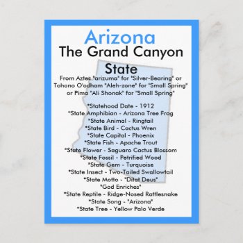 About Arizona Postcard by archemedes at Zazzle